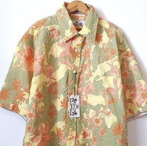 Robert Graham R&G Multicolor Floral Button Down